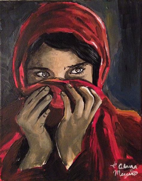 Afghan Girl Painting By Alana Meyers Pixels