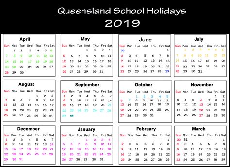 Catch School Calendar Queensland State Schools 2020 Calendar
