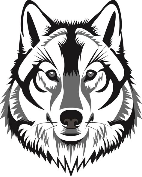 Image De Loup Dessin Wolf — Little Bellwoods Wolf Stencil Wolf