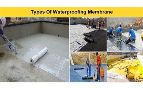 Waterproofing Membrane Types Application And Selection