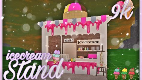 Ice Cream Stand Speed Build Roblox Bloxburg Youtube