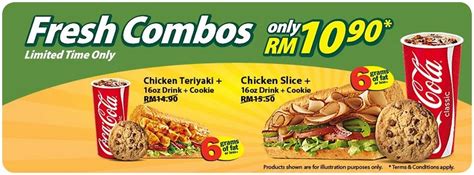 For more information, visit subway malaysia facebook page. 5 November-31 December 2012: Subway Fresh Combo Promotion ...