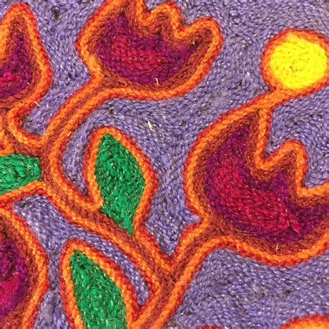 Huichol Yarn Art 4 X4 Sacred Flower