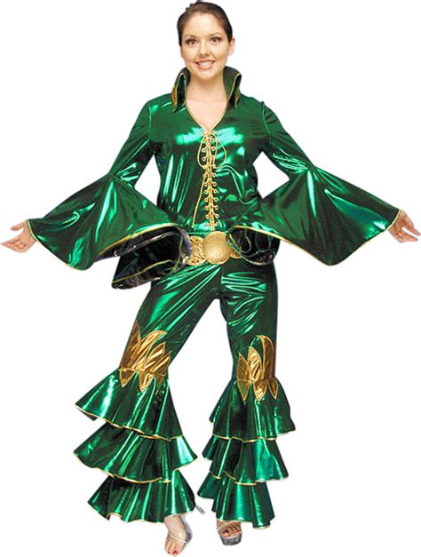 Abba style mamma mia disco costumes. Deluxe Green Abba Costume | Abba Costumes | brandsonsale.com