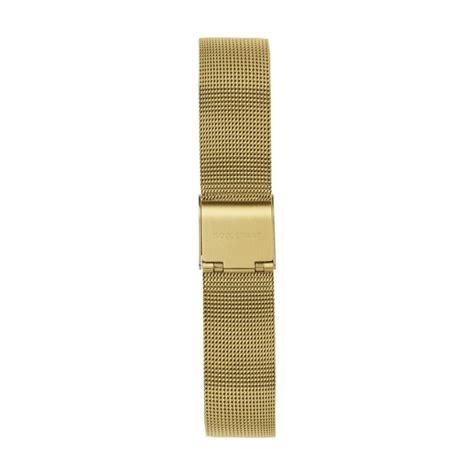 Unika 28mm Gold White Dial With Gold Mesh Watch Strap Guldbechdk