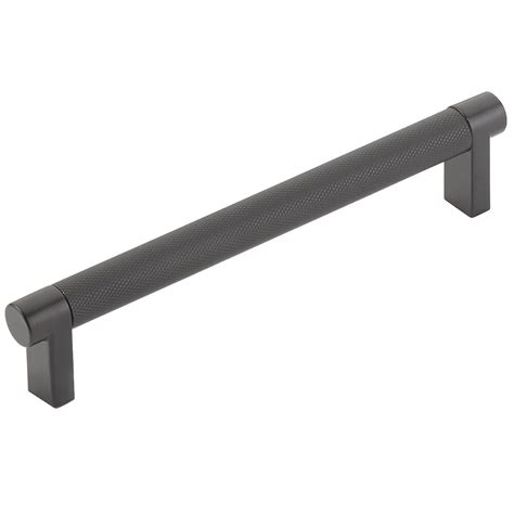 Select Collection 6 Centers Knurled Bar With Rectangular Stem In