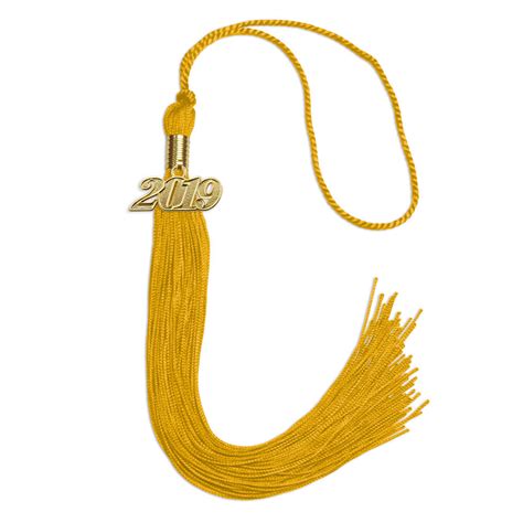 Endea Graduation Single Color Tassel Gold 9 With Gold Date Drop Ebay
