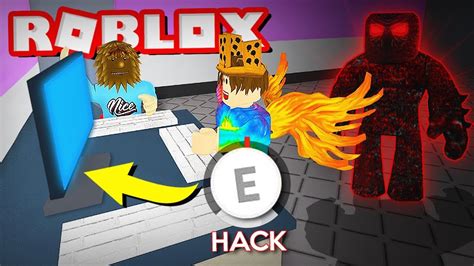 Hacking In Roblox To Escape The Beast Flee The Facility Youtube