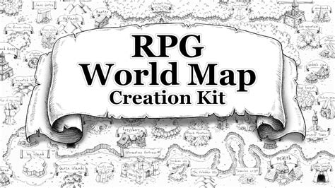Rpg World Map Creation Kit Modular Fantasy Map By Jean Francois Senay