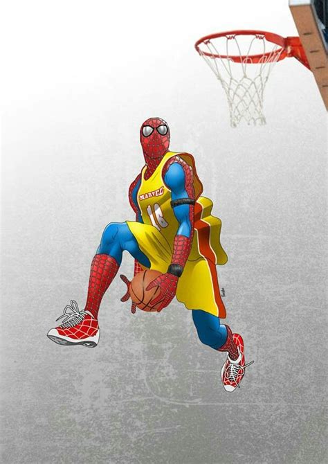 Spider Man Basketball Basketball Art Spiderman Art Marvel Spiderman Art