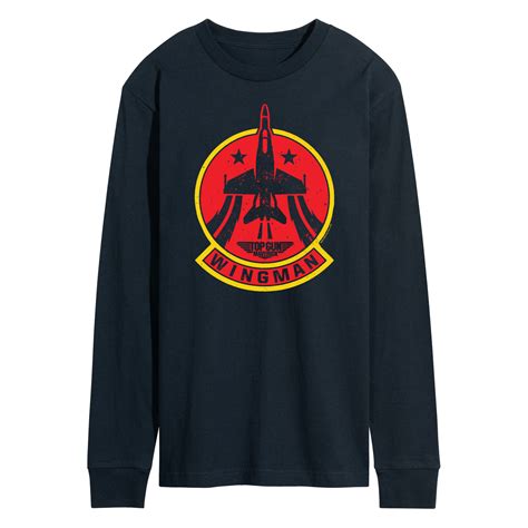 Top Gun Maverick Wingman Patch Mens Short Sleeve Graphic T Shirt