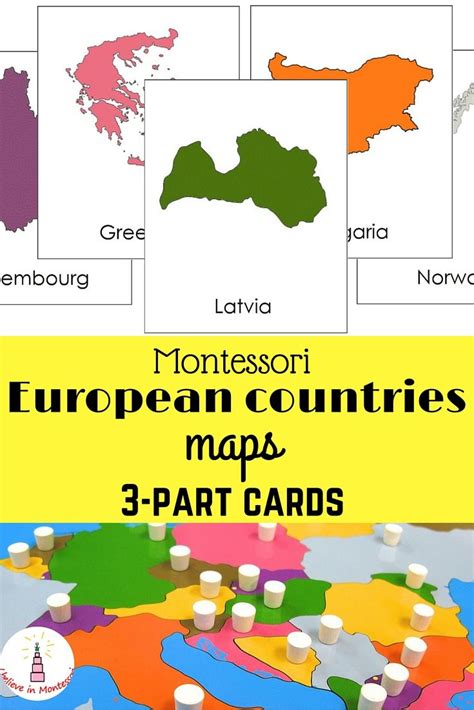 Montessori Europe Map Printables Europe Map Montessor