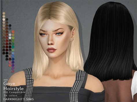 Gaye Hairstyle By Darknightt At Tsr Sims 4 Updates