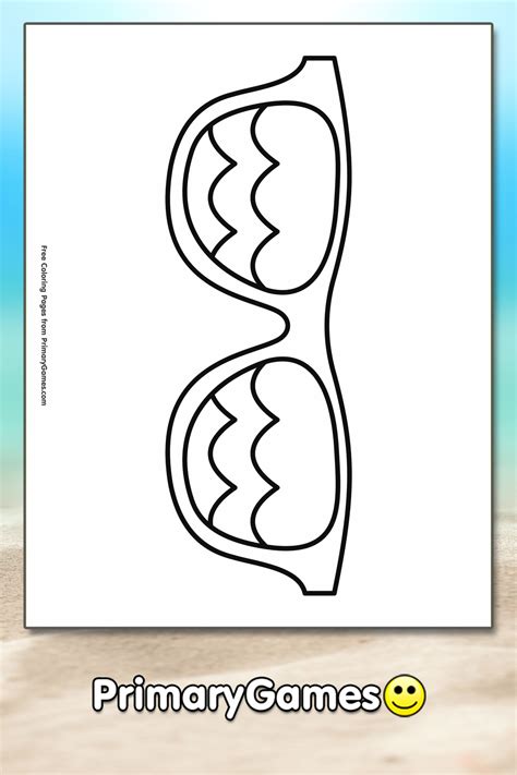 Sunglasses Coloring Pages
