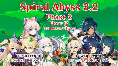 Spiral Abyss Phase Floor Bullet Run Stars Nahida Hyper