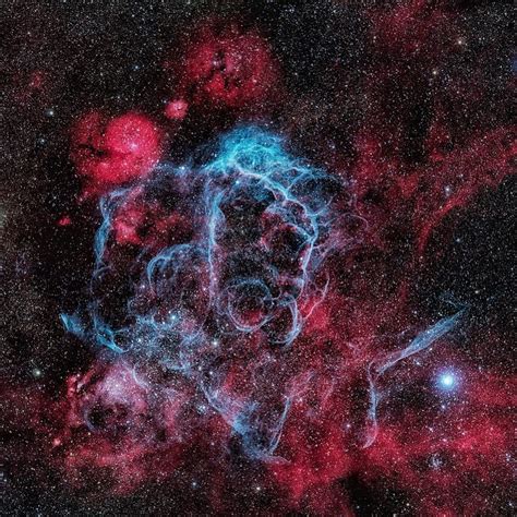 Vela Supernova Remnant Light From The Supernova Explosion That