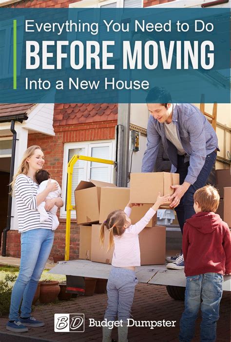 Everything To Do Before Moving Into A New House Moving House Tips