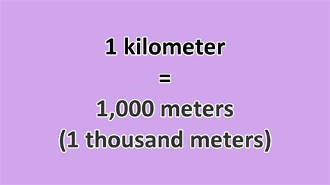 Convert Kilometer To Meter Excelnotes
