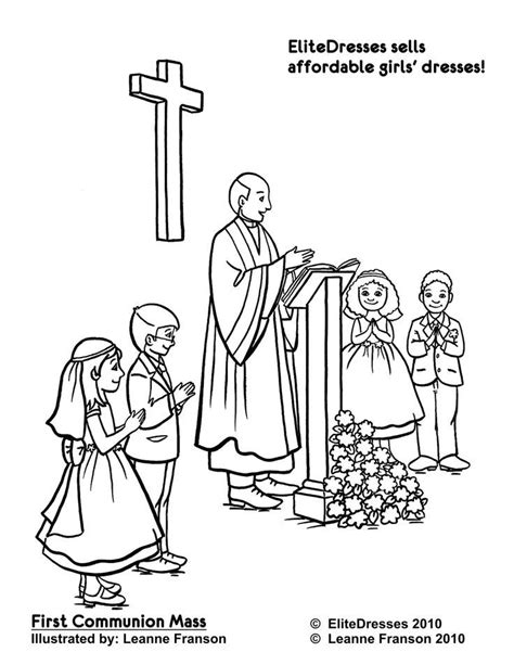 Pastor giving a sermon at a church. Parts Of Catholic Mass Coloring Page Coloring Pages
