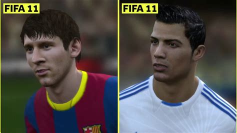 Leo Messi Vs Cristiano Ronaldo Fifa Graphics Evolution Fifa 06 To