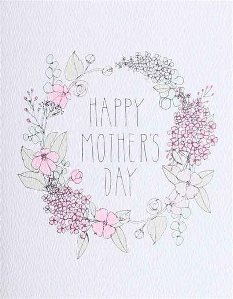 Happy mother's day card | card for mom, floral mothers day, garden illustration, pink yellow green f. Mother's Day card inspiration! This card would be so easy to make using the Le Plume II water ...