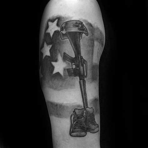 They dedicate themselves to ensure we their people can l. 50 Fallen Soldier Tattoo Designs For Men - Memorial Ideas