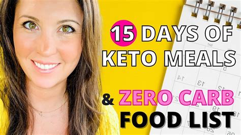 15 Full Days Of Keto How To Make A Meal Plan Zero Carb Food List Free