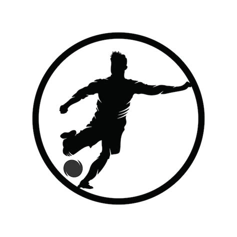 Premium Vector Soccer And Football Player Logo Design Dribbling Ball