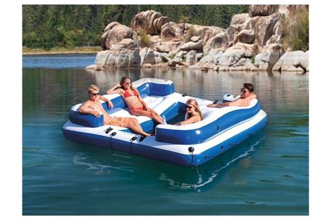 Intex 58293ep Oasis Island Inflatable Giant 5 Person Lake Floating