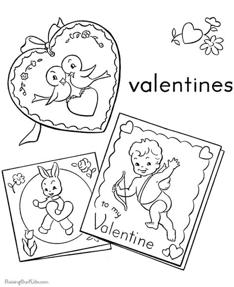 valentine day coloring page
