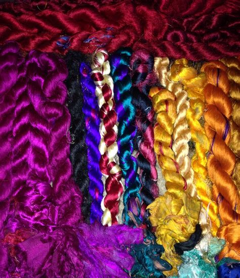 Delicious Silk Thrums From Camaj Fiber Arts Fiber Art Art Spinning