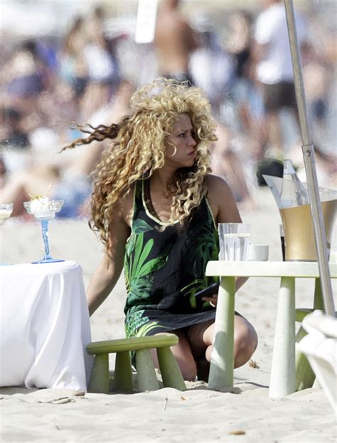 Shakira In Bikini Top At The Beach In Ibiza Gallery Shakira Celebs