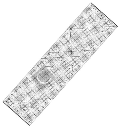 Quilting Acrylic Ruler Mm And Inches Sew Mate