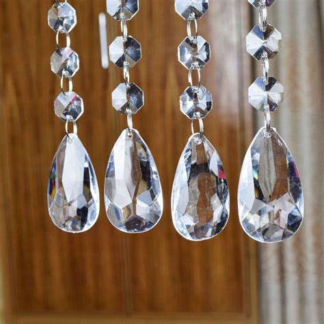 12 Strands Acrylic Crystal Bead Hanging Strand For Wedding Manzanita