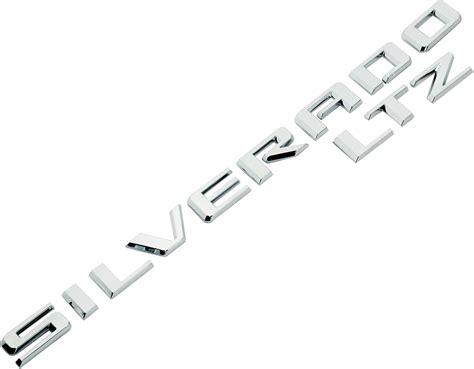 Set 2019 2021 Silverado Ltz Emblem 3d Letters Rear