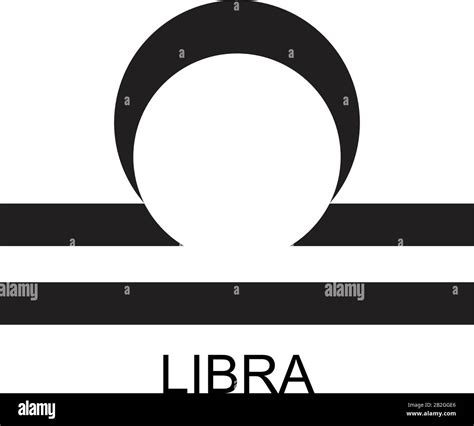 Vector Illustration Of Libra Greek Zodiac Sign Symbol Stock Vector