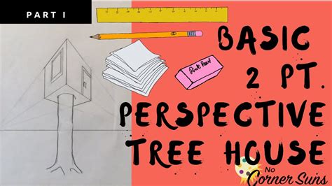 Draw A Basic 2 Pt Perspective Tree House Youtube