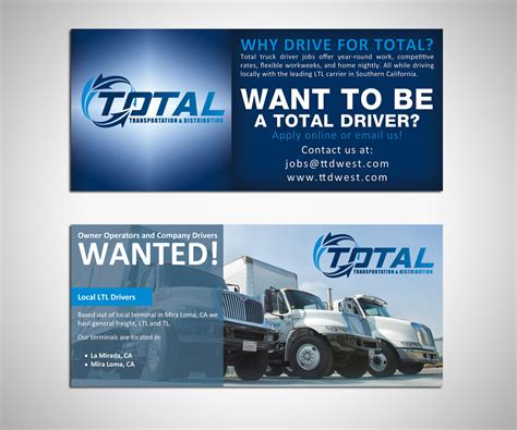 Truck Drivers Wanted Flyer Design Contest Brief 222879