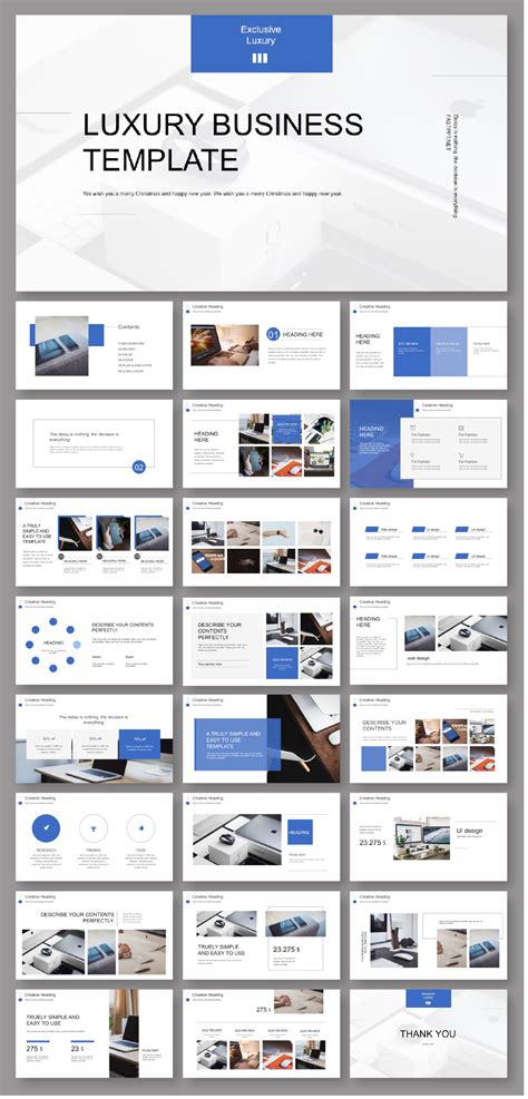 Business Plan Blue Powerpoint Template Original And High Quality