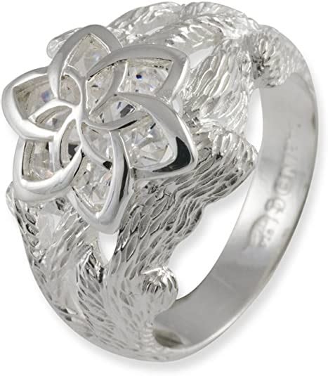 Lord Of The Rings Sterling Silver Galadriels Nenya Ring Uk