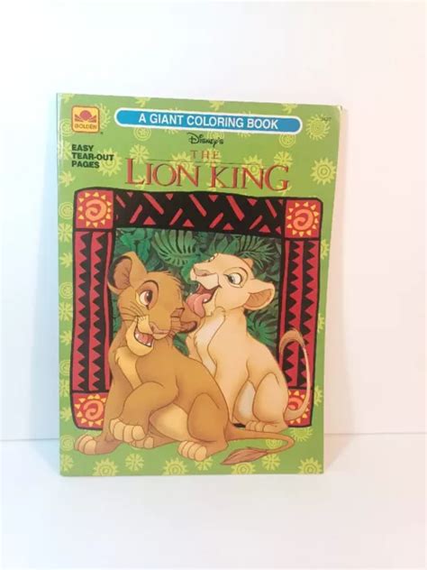 Vintage 1994 Golden Book Disneys The Lion King Coloring Book Unused £