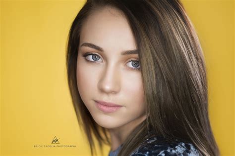 Girl Senior Session Studio Photography Strobe Yellow Fashion