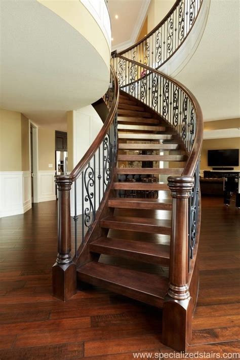 Elegant Maple Curve Specialized Stair And Rail