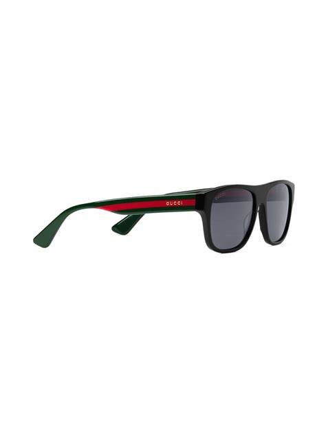 gucci eyewear rectangular frame acetate sunglasses farfetch