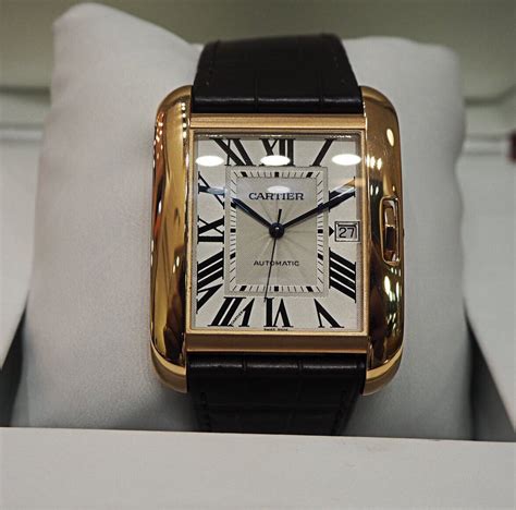 Cartier New Tank Anglaise Pink Gold XL - Hackett Watches