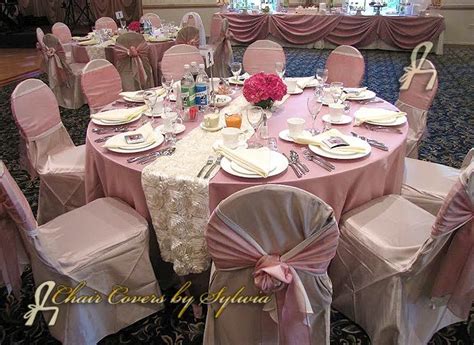 Cover your wedding seats with elegance from event décor direct. Chicago Table Linens for Rental in Dusty Rose in the ...