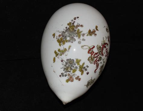 Hand Blown Glass Victorian White Easter Egg From Hobheaven On Ruby Lane