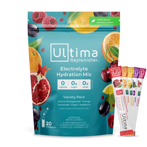Ultima Replenisher Electrolyte Hydration Powder Variety Pack The
