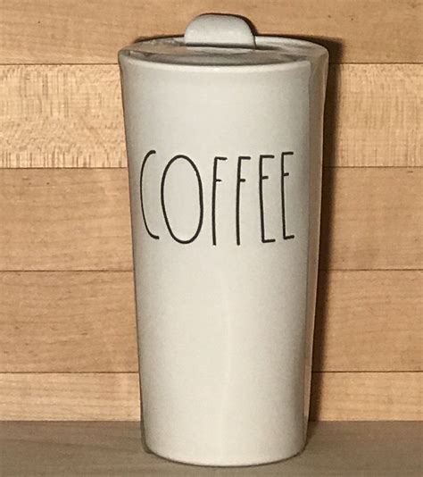 New Rae Dunn COFFEE Travel Tumbler Mug with Lid | Travel tumblers