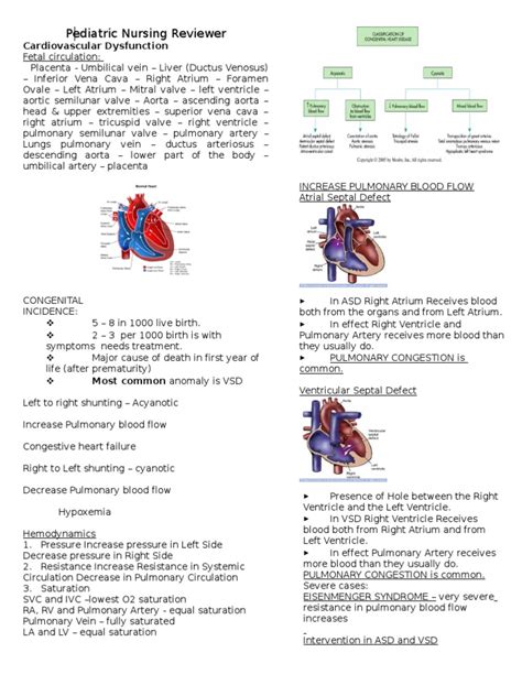 Pediatric Nursing Reviewer Cardiovascular Atrium Heart Ventricle
